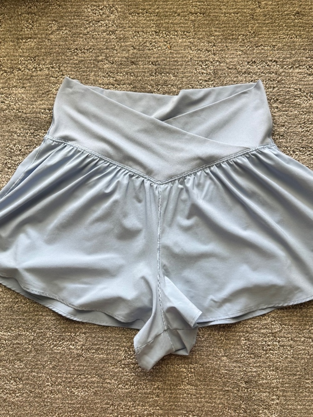 Aerie OFFLINE Crossover Shorts – Light Blue – Size Large